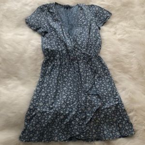J. Crew Floral Ruffle Wrap Dress - XXS 00